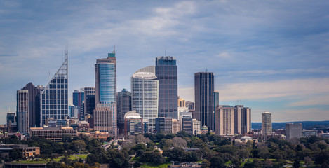 Fototapeta na wymiar Skyline of the Sydney Central Business District, Sydney, Australia