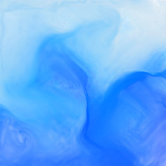 Fototapeta na wymiar blue watercolor ink effect background