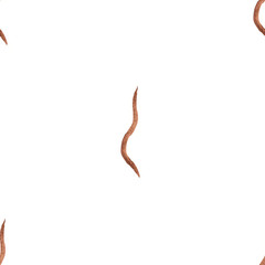 Hand painted watercolor graphic design element. Seamless pattern.