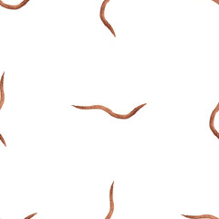 Hand painted watercolor graphic design element. Seamless pattern.