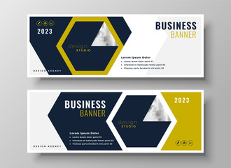 professional business banner presentation template design