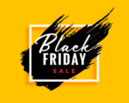 modern black friday background with ink effect