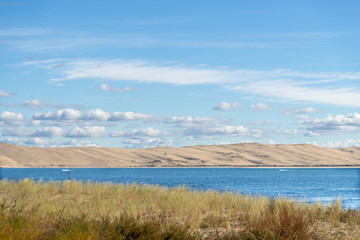 CAP FERRET (Bassin d'Arcachon, France), vue sur la dune du Pilat