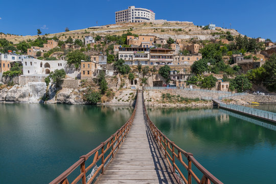 Halfeti, Turkey - Most of the village was submerged in the 1990s under the waters behind the dam on the Euphrates. Here in particular the old village nowadays