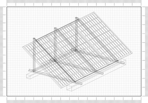 Solar Panels Architect blueprint 