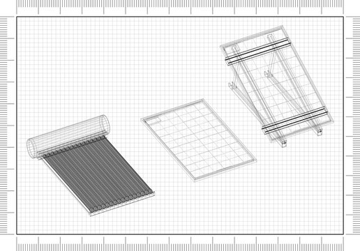 Solar Panels Architect blueprint 