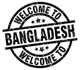 welcome to Bangladesh black stamp