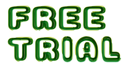 Free Trial - written on white background