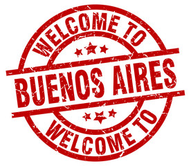 welcome to Buenos Aires red stamp