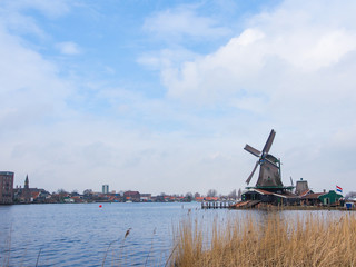 Historic windmills at Zaanse Schans