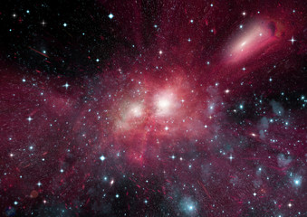 galaxy in a free space