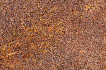 Severe Corrosion Of The Metal Plate. Rust. Texture, Background Series.