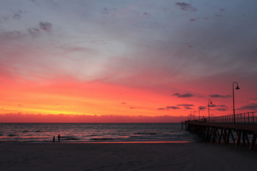 Fototapeta na wymiar Australia sea sunset