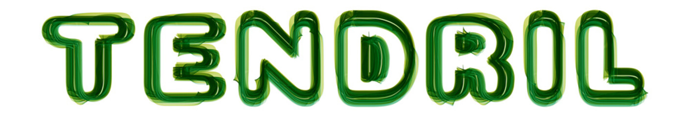 Tendril - written on white background
