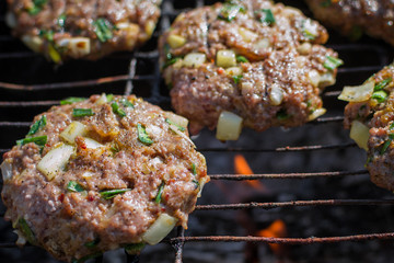 raw minced meat cooking cutlets