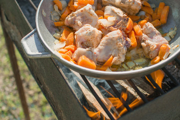Pilaf traditional asian dish