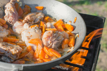 Pilaf traditional asian dish