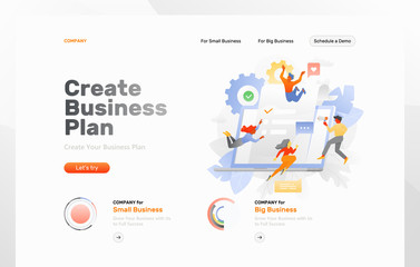 Creating Business Plan Web Page