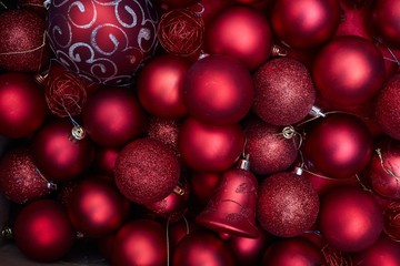 Christmas decoration red Christmas balls