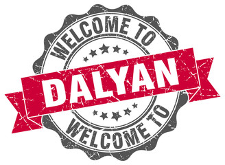 Fototapeta premium Dalyan round ribbon seal