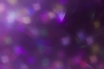 lens flare. colorful abstract. bokeh light on black background, decoration