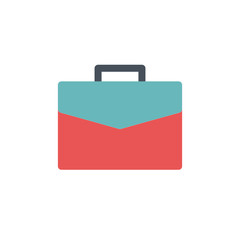 briefcase flat icon