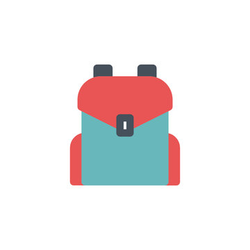 backpack flat icon
