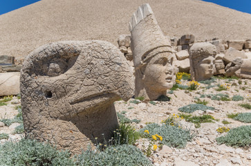 Mount Nemrut, Turkey - a Unesco World Heritage site, the Nemrut was built during the 1st century BC...