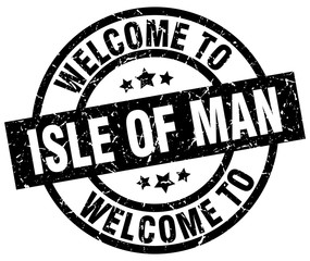 welcome to Isle Of Man black stamp