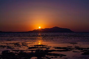 Fototapeta premium Nature seascape in Sharm-El-Sheikh, Egypt over Tiran island, Red sea, Saudi Arabia