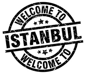 welcome to Istanbul black stamp