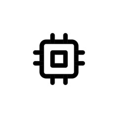 CPU vector icon isolated on background. Trendy sweet symbol. Pixel perfect. illustration EPS 10.