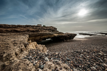 Atlantic coast near Essaouira, Morocco.