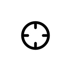 Crosshair vector icon isolated on background. Trendy sweet symbol. Pixel perfect. illustration EPS 10.