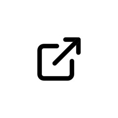 External link vector icon isolated on background. Trendy sweet symbol. Pixel perfect. illustration EPS 10.