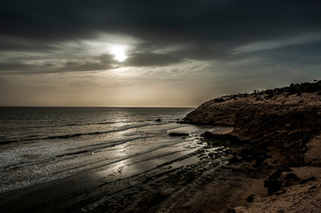 Atlantic coast near Essaouira, Morocco.