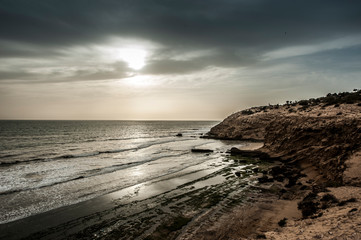 Atlantic coast near Essaouira, Morocco.