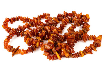 String of baltic amber beads