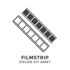 Filmstrip graphic design template vector illustration isolated