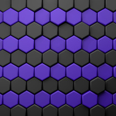 CGI 3d hexagonal wallpaper background