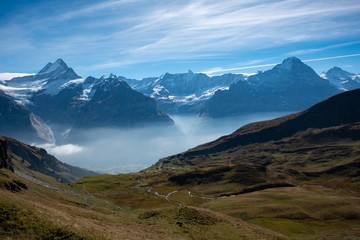 Wandern in den Schweizer Alpen, Berner Oberland, Eiger Nordwand, Grindelwald, Schweiz