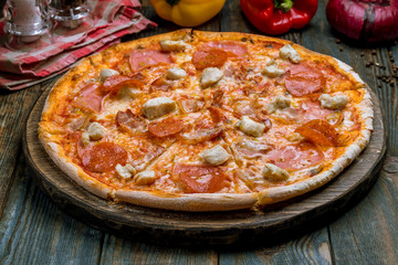 Italian meat pizza