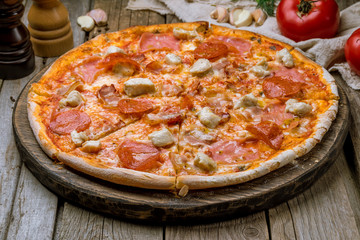 Italian meat pizza