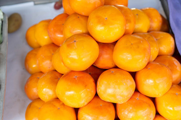 Persimmon In market fruit