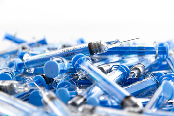 Used MS Medication Needles