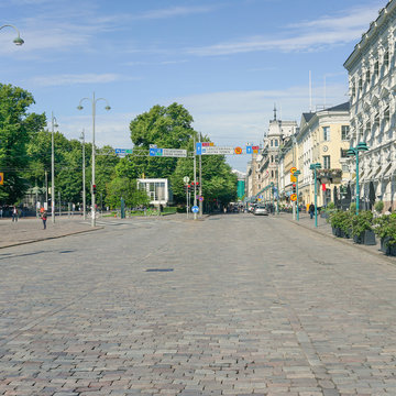 Innenstadt am Hafen von Helsinki
