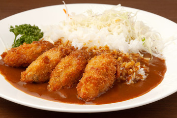 カキフライカレー