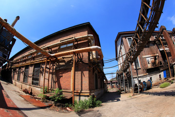 The plant and equipment of a coal mine