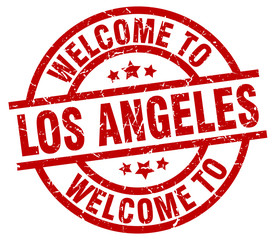 welcome to Los Angeles red stamp
