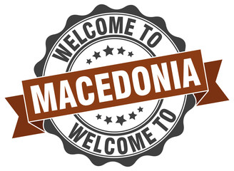 Macedonia round ribbon seal